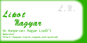 lipot magyar business card